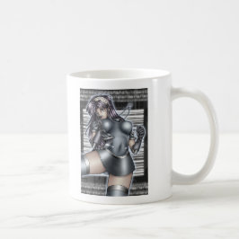 Cyber Anime Girl Kaffemugg