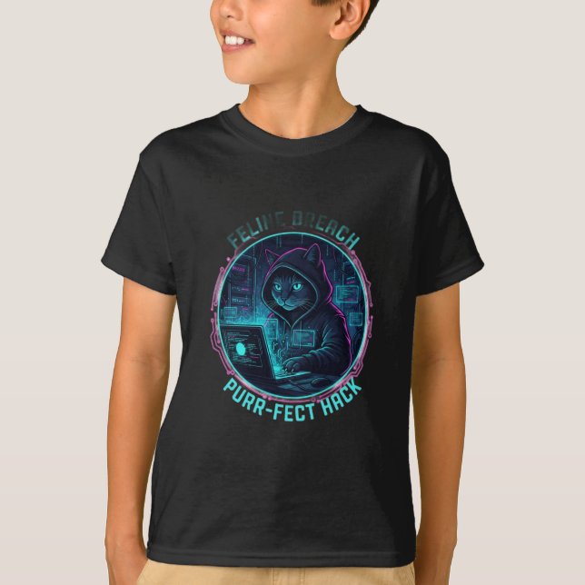 Cyber Anonymous Style Hacker Shirt T (Framsida)