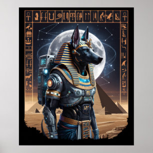 Cyber Anubis - Ancient Guardian of the Stars Poster
