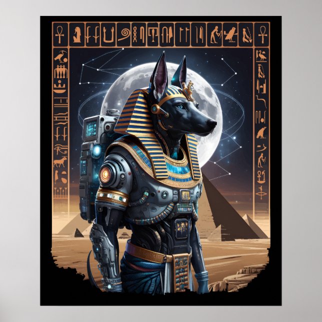 Cyber Anubis - Ancient Guardian of the Stars Poster (Framsidan)