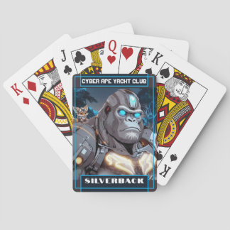Cyber Ape Yacht Club - Silverback Playing Cards Casinokort