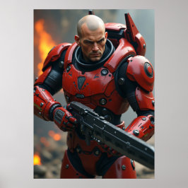 Cyber Ares: Crimson War Engine Poster