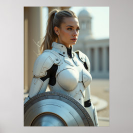 Cyber Athena: Tactical Wisdom Poster