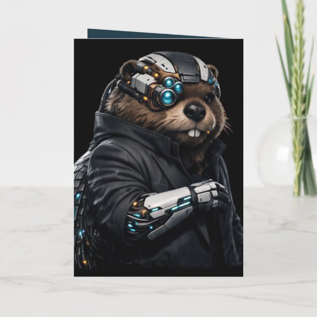Cyber Bäver Kort (Baksida)