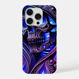 Cyber Blue Phantom Skalle - Neon Glow Edition