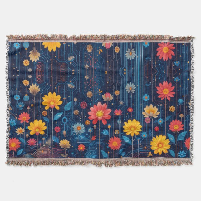 Cyber Blueish Bloom Filt (Framsidan)