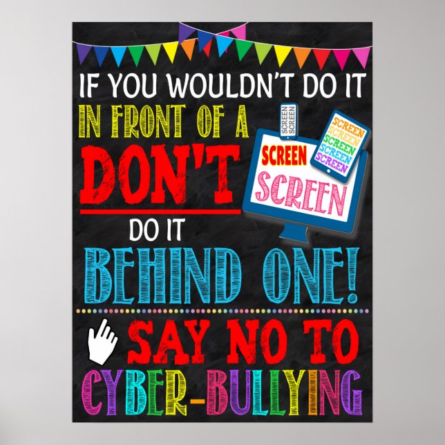 Cyber Bully Awareness Poster (Framsidan)