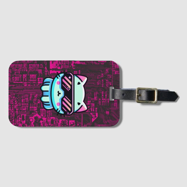 Cyber Cat Bagagebricka (Framsida horisontal)