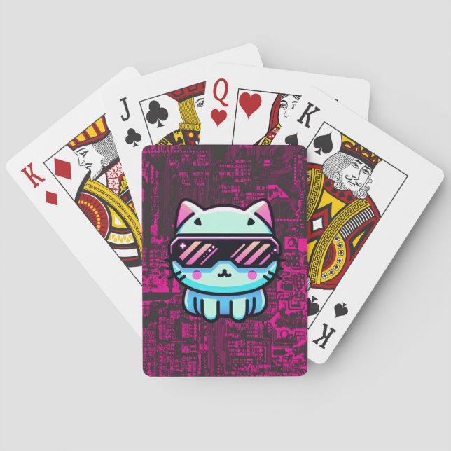 Cyber Cat Casinokort (Baksidan)