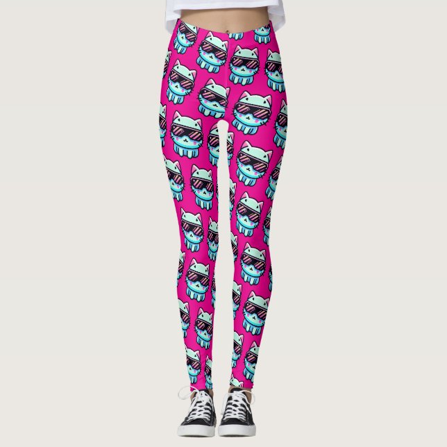 Cyber Cat Leggings (Framsida)