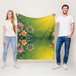 Cyber Chartreuse Fleecefilt