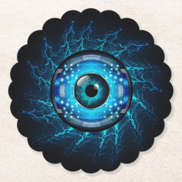 Cyber Circuit Öga Underlägg Papper