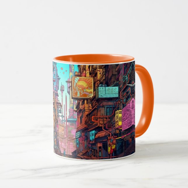 Cyber City Alley Mugg (Framsida höger)