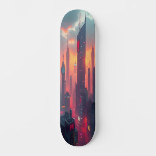 Cyber City Vibes Edition 3 Mini Skateboard Bräda 18,5 Cm