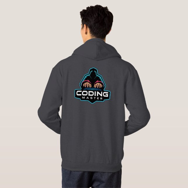 Cyber Coding Guru: Tekniska gåvor Hoodie (Hel baksida)