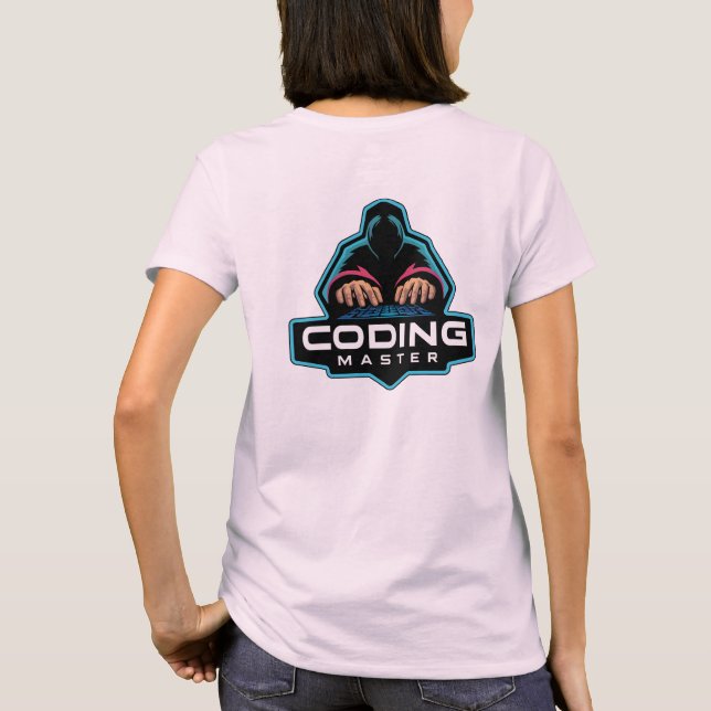 Cyber Coding Guru: Tekniska gåvor T Shirt (Baksida)