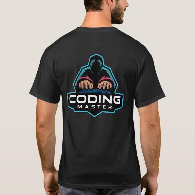 Cyber Coding Guru: Tekniska gåvor T Shirt (Baksida)