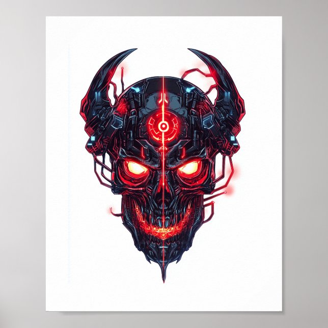 Cyber Demon Skull Lord Poster (Framsidan)