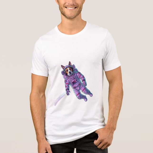 Cyber Dog Astronaut T-Shirt (Framsida)