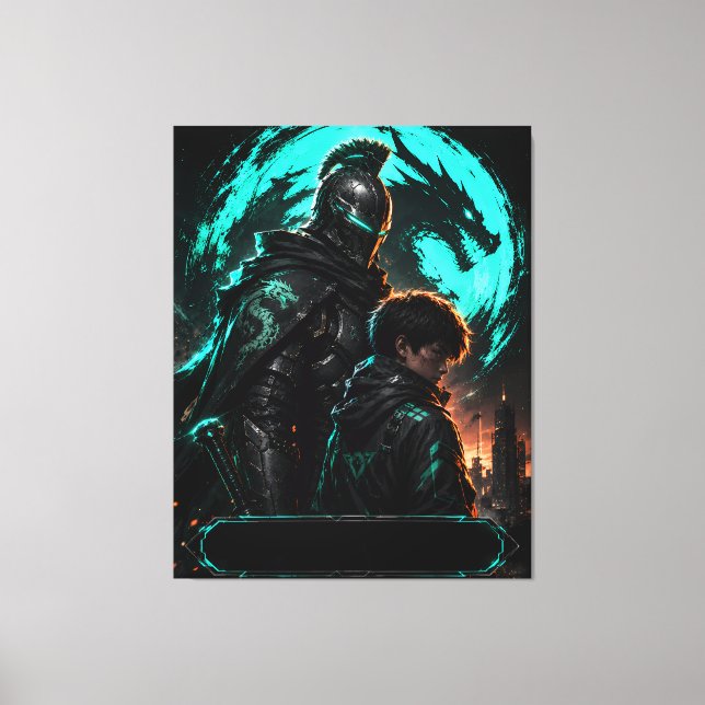 Cyber Dragon Fader Arv Canvas (Framsida)
