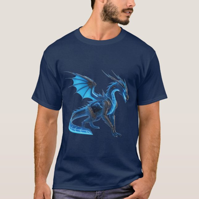 Cyber Dragon Majesty T Shirt (Framsida)
