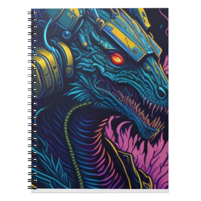 Cyber Dragon NoteBook Anteckningsbok (Framsidan)
