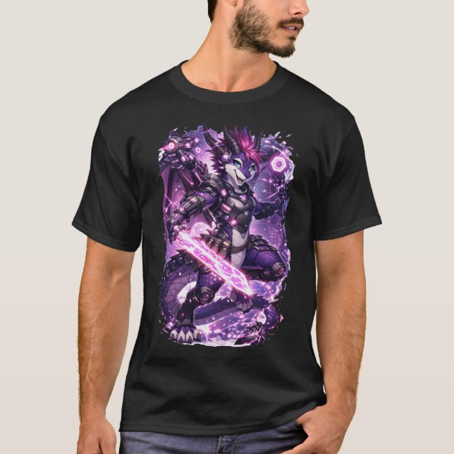 Cyber Dragon T Shirt (Framsida)