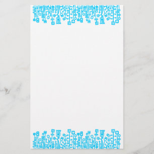 Cyber Garden - Himlar Blue Brevpapper