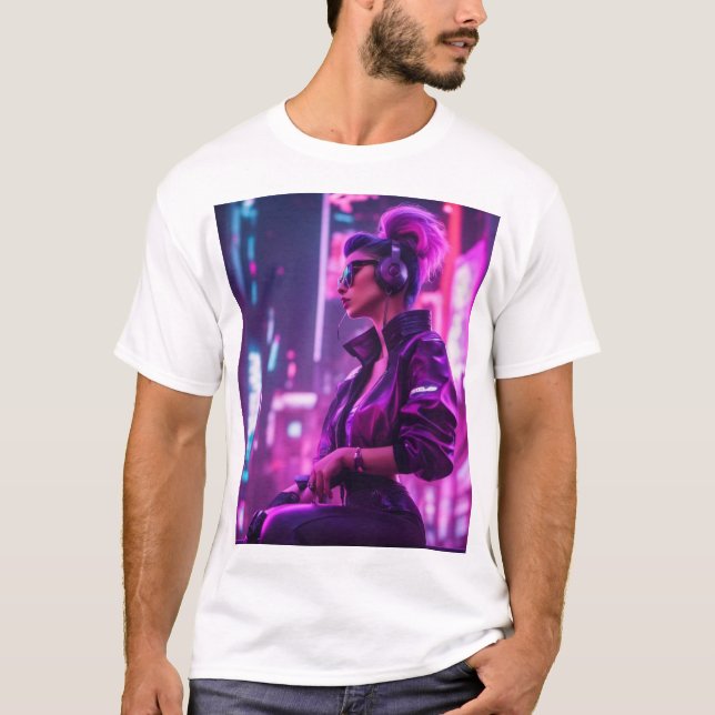 Cyber Girl T Shirt (Framsida)