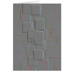 "Cyber Gothic" Geometric Art Hälsningskort