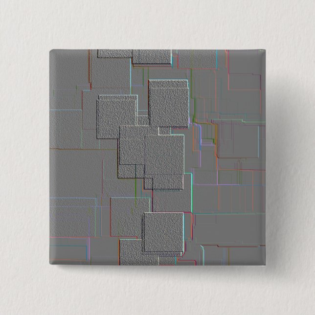 "Cyber Gothic" Geometric Art Knapp (Framsida)