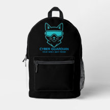 Cyber Guardian Neon Cat - Professional Tech & Hack