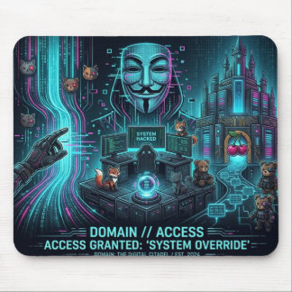 Cyber Hacker Vibes – Mouse Pad🖤 Musmatta