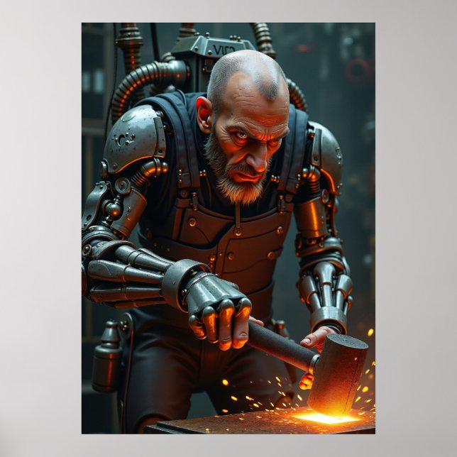 Cyber Hephaestus: Magma Smith Poster (Framsidan)