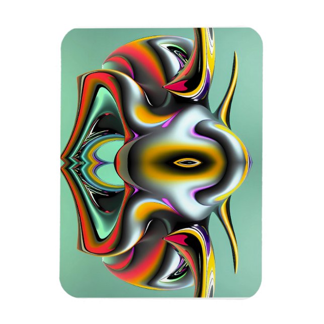 Cyber-hotell - Ken Gage Fine Art Magnet (Vertikal)