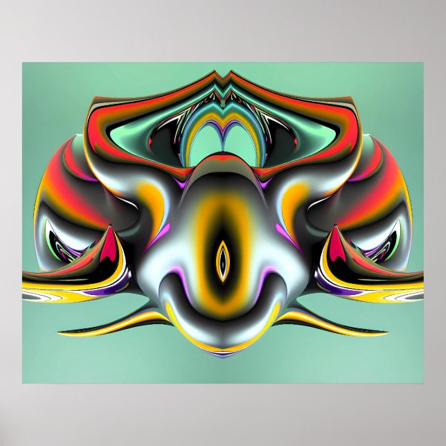 Cyber-hotell - Ken Gage Fine Art Poster (Framsidan)