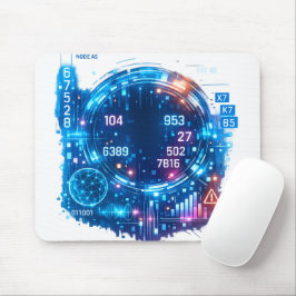 Cyber HUD Interface Mousepad – Futuristic Tech  Musmatta