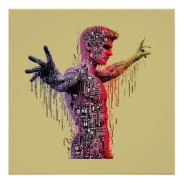 Cyber Human Perfect Poster
