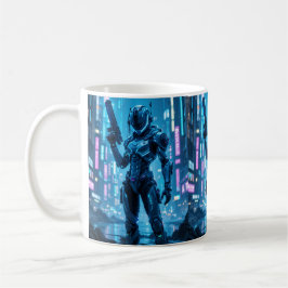 Cyber Hunter - Neon Guardian new treanding Kaffemugg