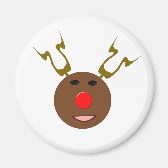 Cyber jul Reindeer Magnet (Framsidan)
