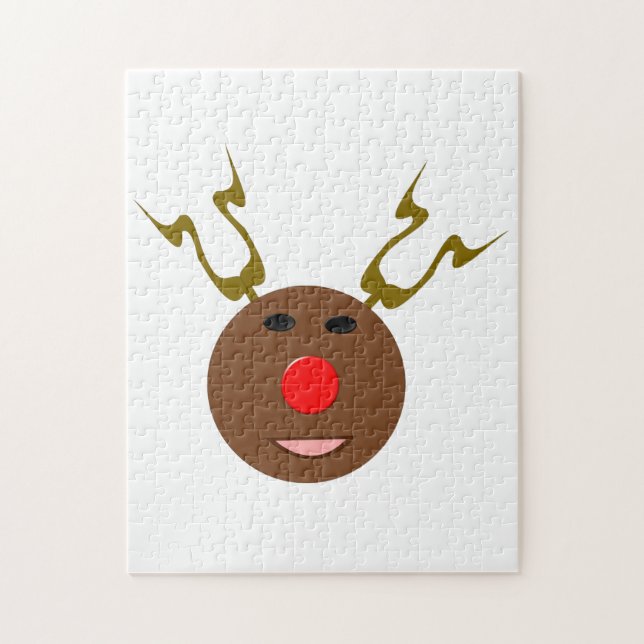 Cyber jul Reindeer Puzzle Pussel (Vertikal)