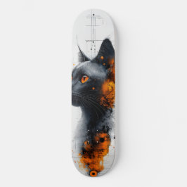 Cyber Kattdjur Mini Skateboard Bräda 18,5 Cm