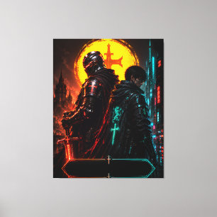 Cyber Knight Fader Son Canvas Art