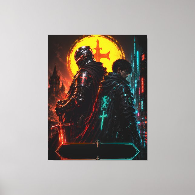 Cyber Knight Fader Son Canvas Art (Framsida)