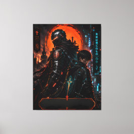 Cyber Knight Fader Son Canvas Art