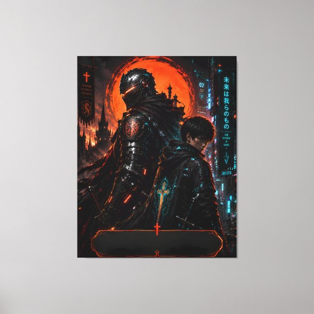 Cyber Knight Fader Son Canvas Art (Framsida)