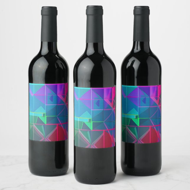Cyber Lattice: A Spectrum of Light Vinflaska Etikett (Flaskor)
