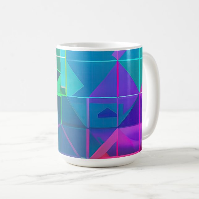 Cyber Lattice: Ett ljusspektrum    Kaffemugg (Framsida höger)