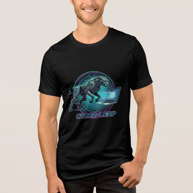 Cyber leap T-shirt (Framsida)