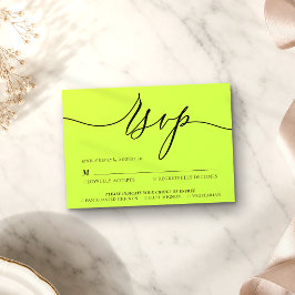 Cyber Lime Jet Svart Minimal Modern OSA Kort